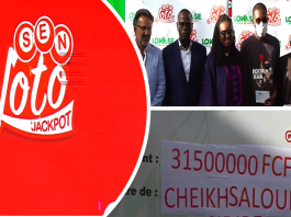 SEN LOTO Trois parieurs se distribuent un jackpot de plus de 100 millions