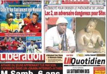 La une des journaux du 11 Novembre : listes du Sénégal et des pays bas, ce vendredi, Cissé et Van Gaal lancent leur mondial ; Plébiscité pour croiser le phénomène de lansar, Lac 2, un adversaire dangereux pour Siteu; Affaire du jeune apprenant tué par son camarade dans un «Daara-internat» à Thiès, M. samb, 6 ans, a été enterré vivant ; VIH au Sénégal, la situation des enfants (0-4 ans) inquiète les acteurs