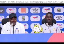 Malick Daf : « nous allons faire tout notre possible pour gagner ce match contre l’Égypte »