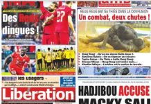 La une des journaux du 06 Mars: Saint-Louis, l’altercation entre la vendeuse et le maçon vire au drame, âgée de 19 ans, F. Diop poignardé à mort S. Seck