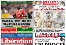 La une des journaux du 30 Mars: Mame Mbaye Niang face à Ousmane Sonko, un procès mille dangers