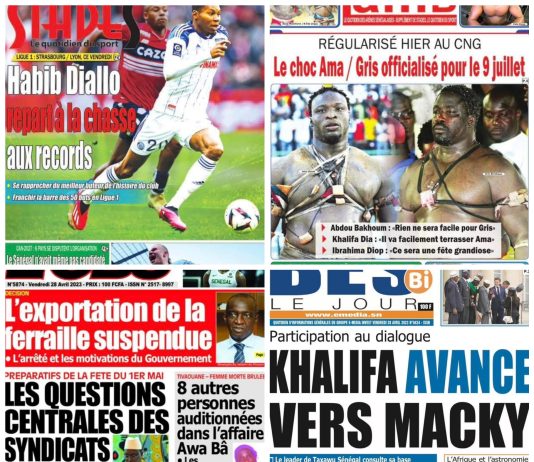 La une des journaux du 28 Avril: Préparatifs de la fête du 1er mai, les questions centrales des syndicats