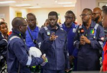 Exploitation du pétrole au Sénégal: le chef de l’État a visité la plateforme Sangomar