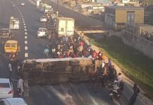 Pikine : 17 blessés enregistrés dans une collision de huit véhicules et un tricycle