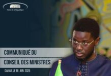 COMMUNIQUE DU CONSEIL DES MINISTRES DU MERCREDI 18 JUIN 2025