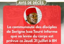 Hôpital Idrissa POUYE : La levée du corps de Serigne Issa Touré prévue demain, jeudi
