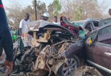 Mbour: un grave accident fait 5 morts sur le coup